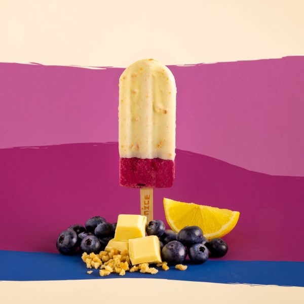 Blueberry White Chocolate popsicle
